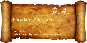Pásztor Adrienn névjegykártya