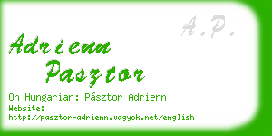 adrienn pasztor business card